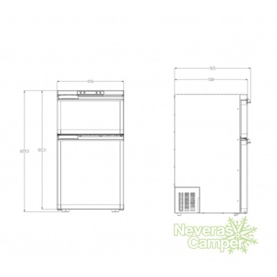 Nevera compresor BLIZZ-E F80