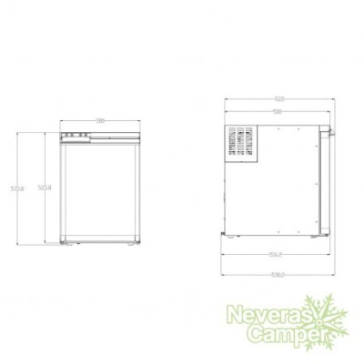 Nevera Compresor BLIZZ-E F50