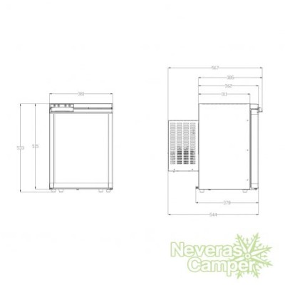 Nevera Compresor BLIZZ-E F40